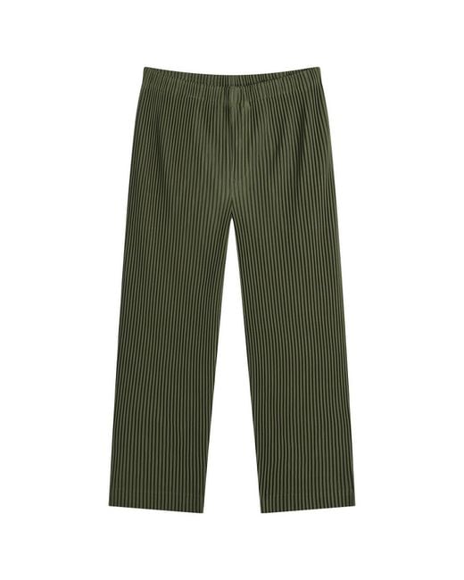 Homme Plissé Issey Miyake Green Pleat Pant for men
