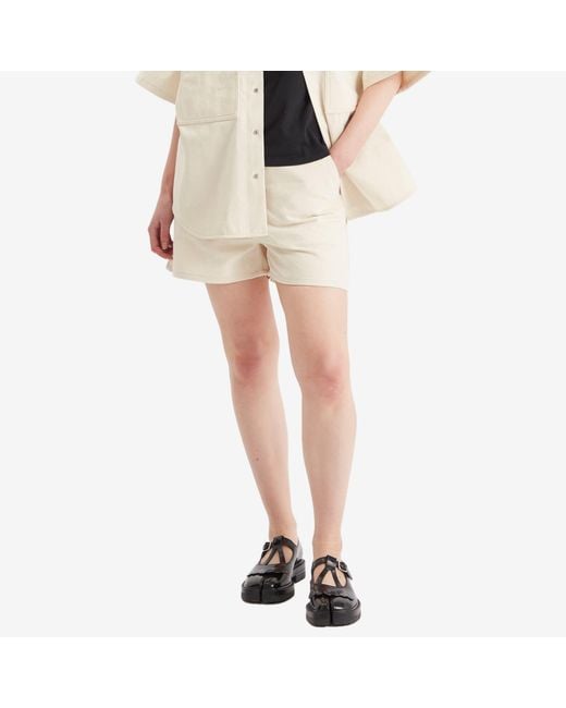 Jil Sander Natural Denim Shorts