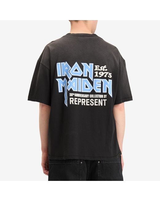 Represent Black Iron Maiden Anniversary T-Shirt for men