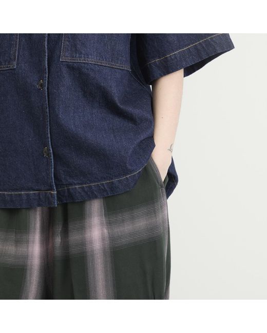 Needles Gray H.D Rayon Plaid Pants