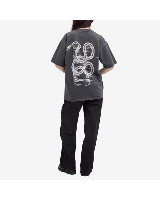 Anine Bing Gray Kent Snake T-Shirt