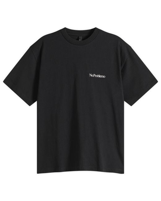 No Problemo Black Space Block Ss T-Shirt for men