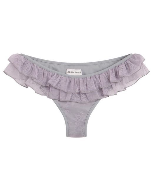 My Mum Made It Purple Lace Frill Bikini Bottom