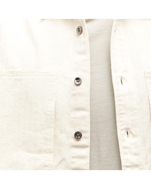 FRIZMWORKS White Hbt Carpenter Pocket Work Shirt for men