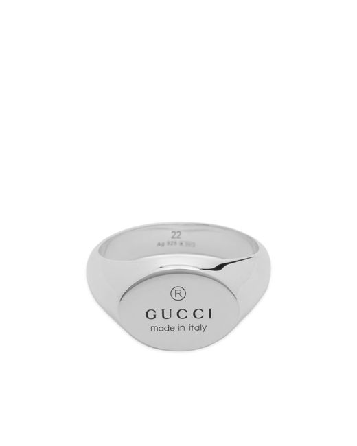 Gucci White Trademark Ring for men