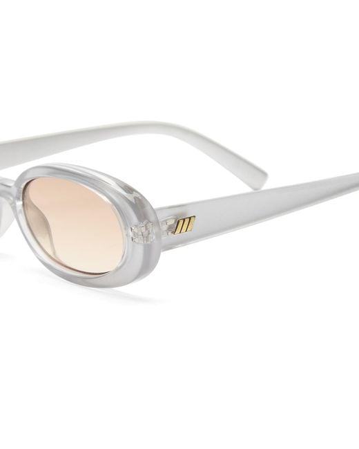 Le Specs White Outta Love Sunglasses