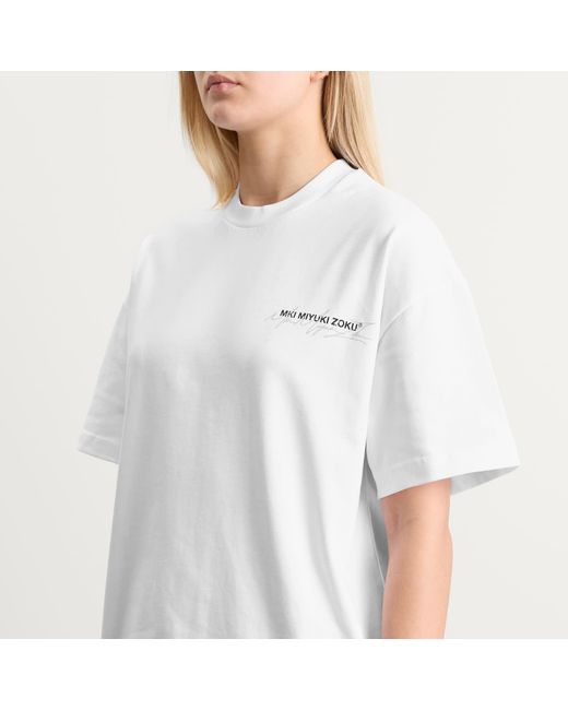 MKI Miyuki-Zoku White Signature Overlay T-Shirt Presented By End