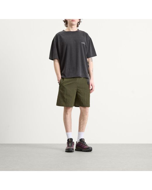 Mellow Clo Green Ramble Shorts for men