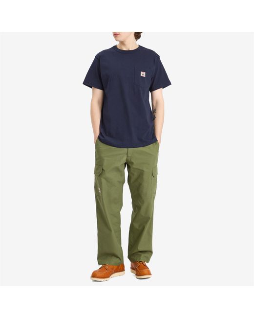 Randy's Garments Blue Logo Pocket T-Shirt for men