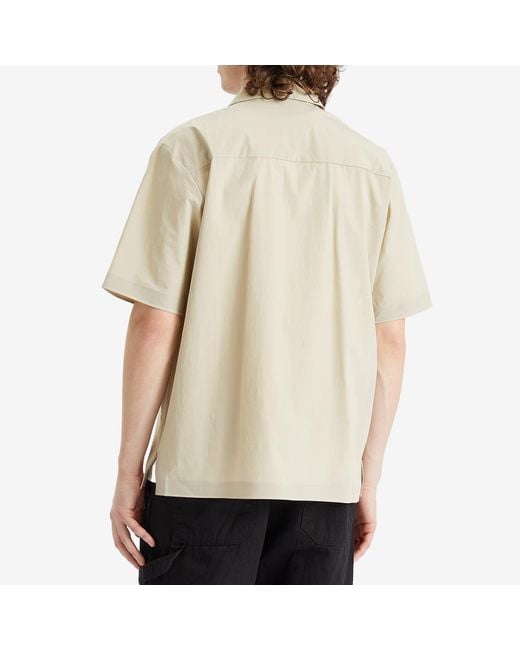 Norse Projects Natural Hermann Travel Light Short Sleeve Shirt for men