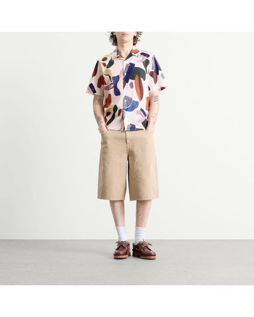 Wax London Multicolor Didcot Abstract Shapes Vacation Shirt for men