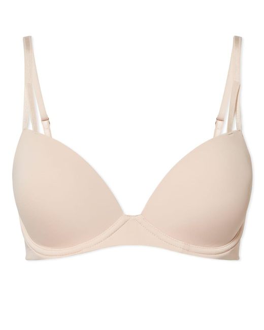 Calvin Klein Synthetic Lift Demi Bra in Natural | Lyst