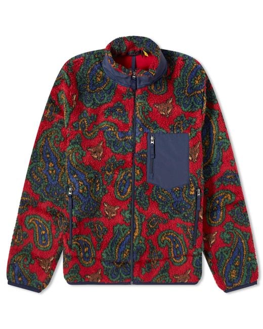 Polo Ralph Lauren Red Hi-Pile Fleece Jacket for men