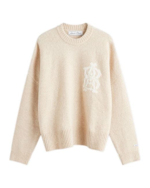 About Blank Natural Monogram Crew Neck Jumper for men