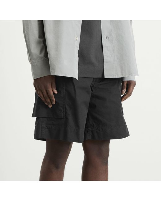 MHL by Margaret Howell Black Cargo Pocket Shorts for men