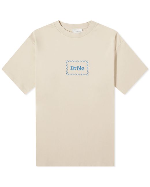 Drole de Monsieur Natural Braided Logo T-Shirt for men