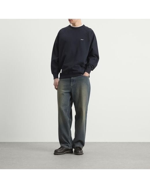 (w)taps Blue Sign Logo Sweatshirt for men