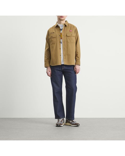 Human Made Brown Work Shirt for men