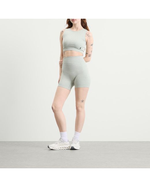 On Shoes Blue Studio Knit Crop Top