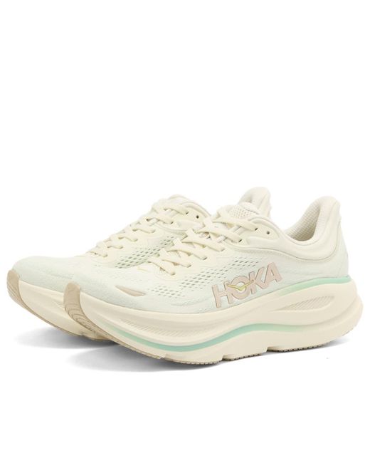 Hoka One One White W Bondi 9 Sneaker