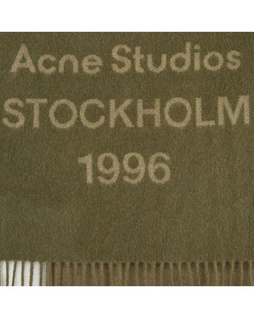 Acne Green Venus 1996 New Scarf for men