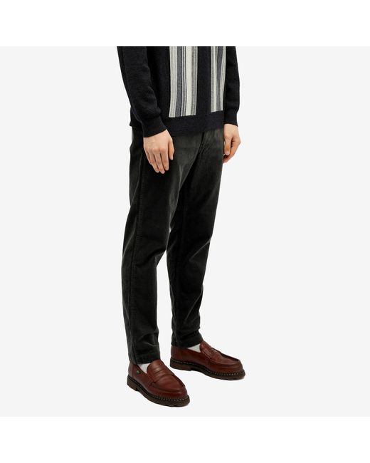 Orslow Gray New Yorker Stretch Corduroy Pants for men