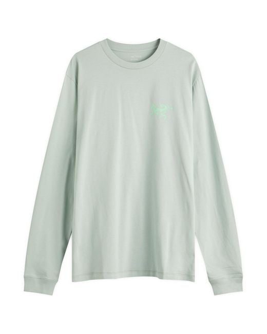 Arc'teryx Green Kragg Sl Cotton Bird Tile Long Sleeve T-Shirt for men