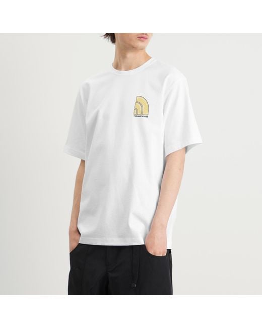 The North Face White Bubble Logo Relaxed T-Shirt for men