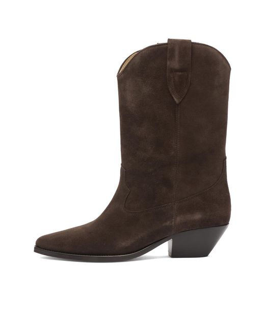 Isabel Marant Brown Duerto Suede Cowboy Boot