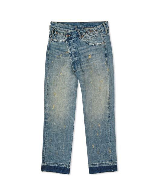 R13 Crossover Jean in Blue Lyst