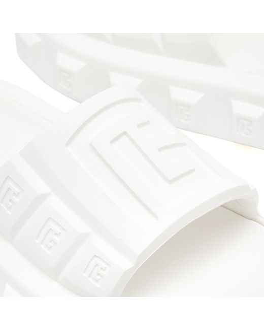 Balmain Pool Slide in White Lyst
