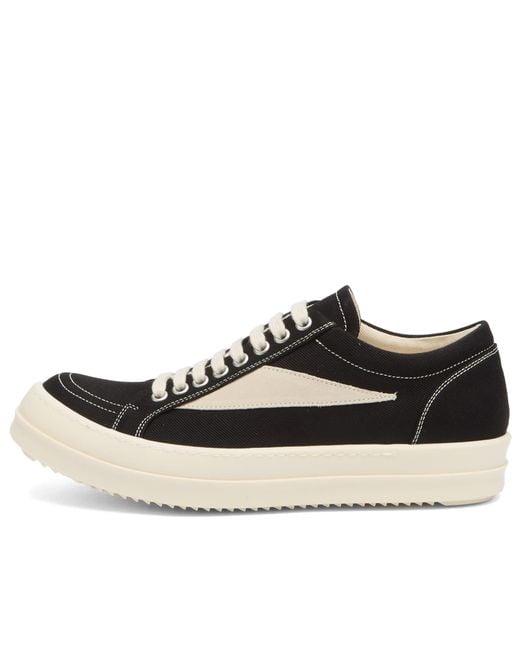 Rick Owens Black Vintage Low Sneakers
