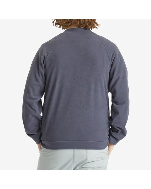 Patagonia Blue Micro D Crewneck Fleece for men