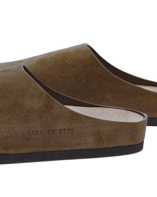 Common Projects Brown By Common Projects Suede Clog