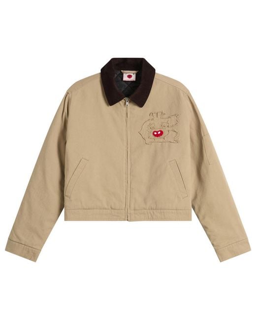 ICECREAM Natural Team Ic Cropped Work Jacket