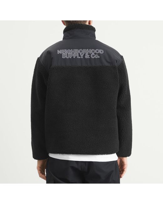 Neighborhood Black Fleece Jacket for men