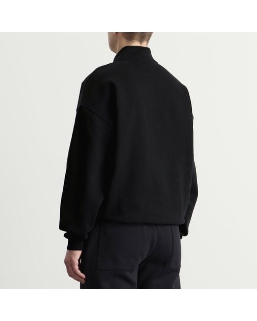 MKI Miyuki-Zoku Black Uniform Quarter Zip for men