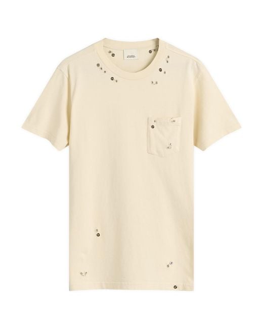 Isabel Marant Natural Yazrane Pierced T-Shirt