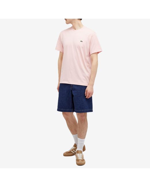Lacoste Pink Classic Cotton T-Shirt for men