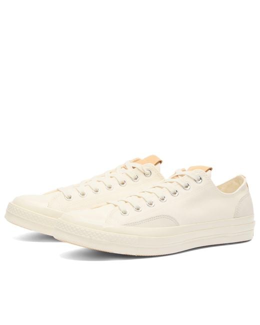 Converse White Chuck Taylor 1970S Canvas-Suede Ox Sneaker for men