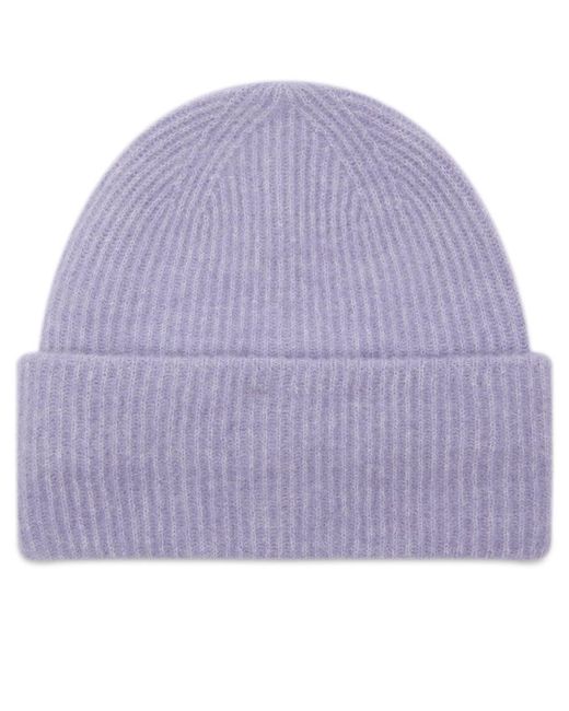 Samsøe & Samsøe Purple Nor Fluffy Knit Beanie Hat