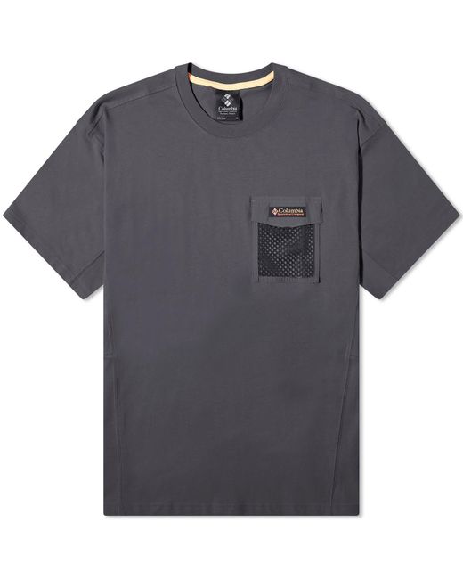 Columbia Gray Painted Peak Mesh Pocket T-Shirt for men