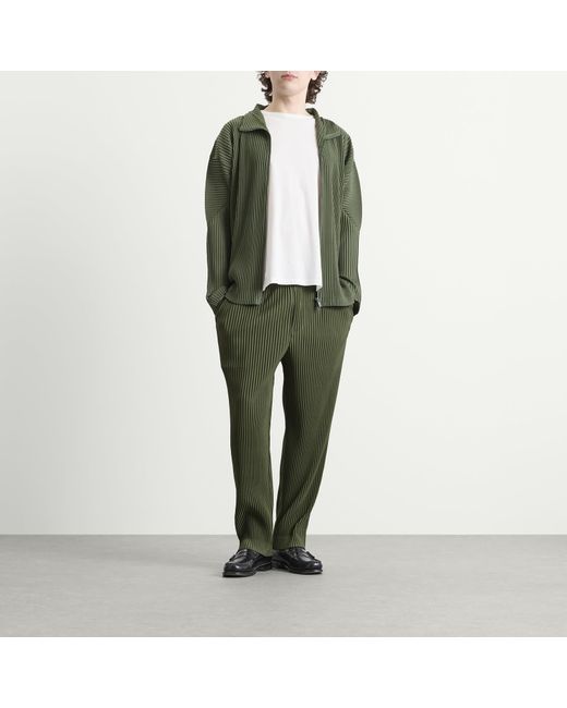 Homme Plissé Issey Miyake Green Pleat Pant for men