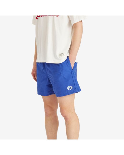 Bode Blue Field Shorts for men