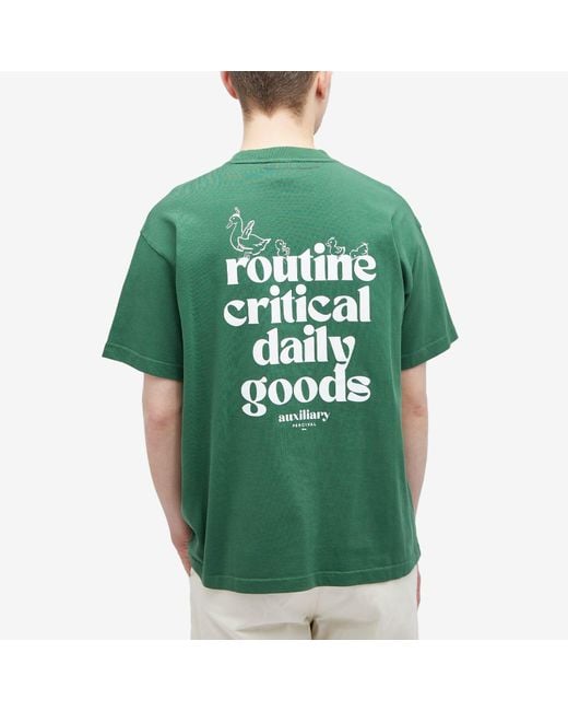 Percival Green Daily Goods Ducks Oversized T-Shirt for men
