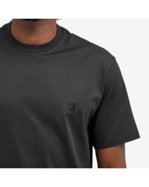 Y-3 Black Relaxed Short Sleeve T-Shirt for men