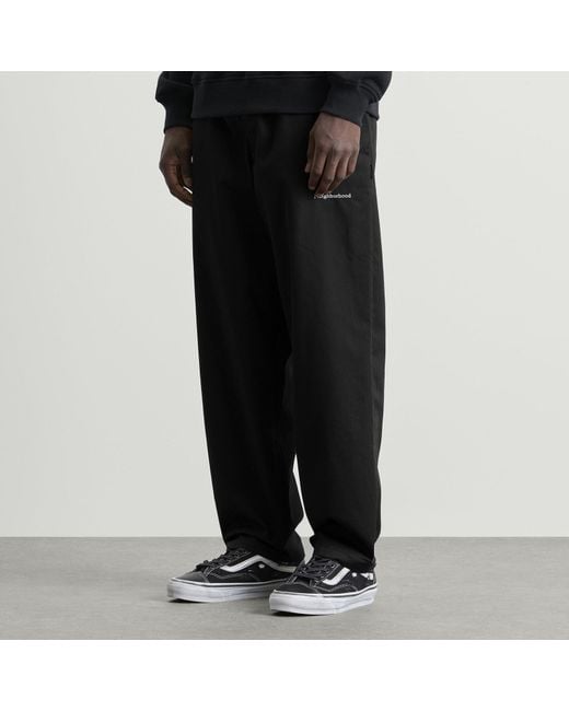 Neighborhood Black Easy Pants for men
