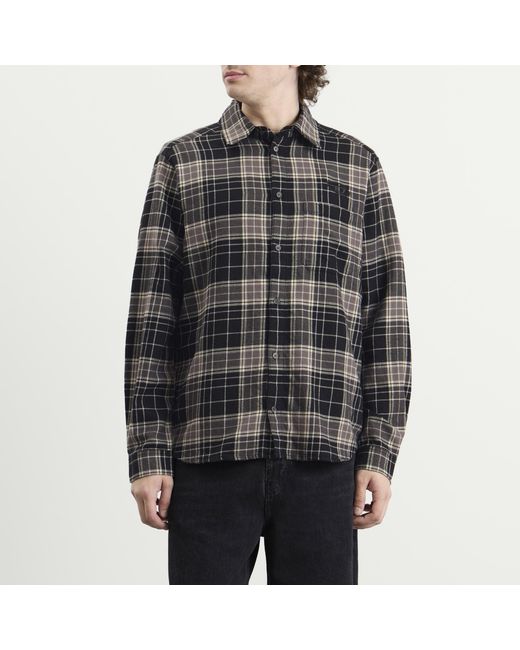 DIESEL Black Stone Washed Check Shirt for men