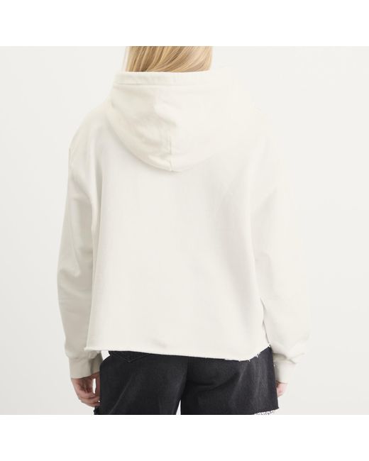 Maison Margiela White Mm6 Hoodie