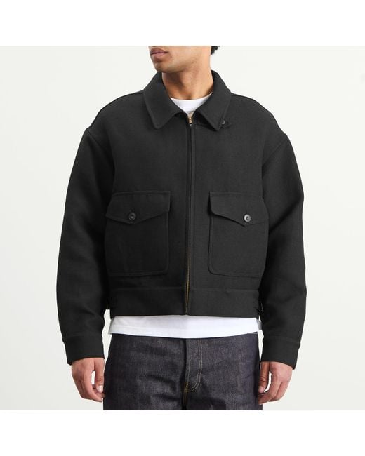 Visvim Black Langley Bomber Jacket for men